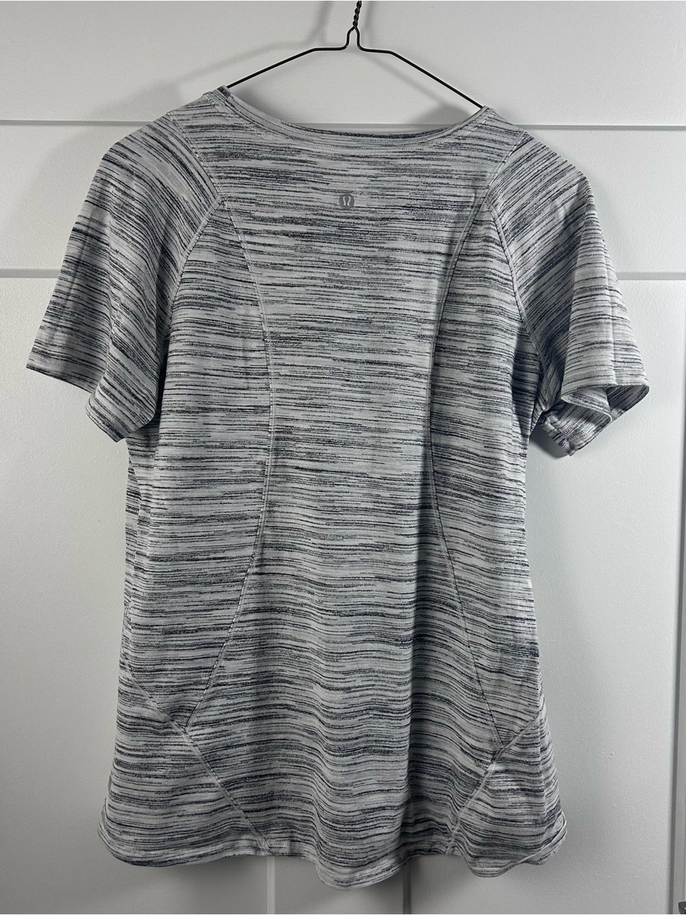 Lululemon Short Sleeve Top
With horizontal stripes